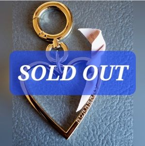 NWOT Burberry Heart Bag Charm